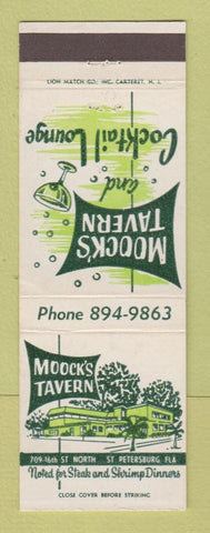 Matchbook Cover - Moock's Tavern St Petersburg FL