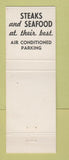 Matchbook Cover - Moock's Tavern St Petersburg FL