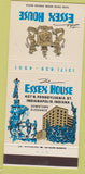 Matchbook Cover - Essex House Hotel Indianapolis IN 30 Strike