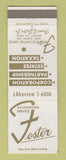 Matchbook Cover - Foster Accounting Service Detroit MI