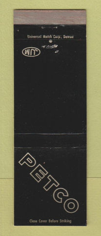 Matchbook Cover - Petco BBQ Beef House Detroit MI