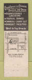 Matchbook Cover - Mon Jin Lau Chinese Restaurant Troy MI