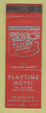 Matchbook Cover - Playtime Motel Hampton Beach NH WORN