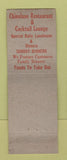 Matchbook Cover - Chinalane Chinese Restaurant Cleveland OH