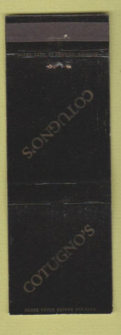 Matchbook Cover - Cotugno's Restaurant Hillside IL WEAR