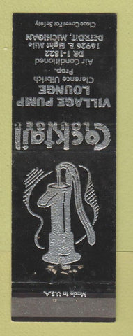 Matchbook Cover - Village Pump Lounge Detroit MI