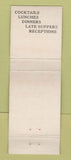 Matchbook Cover - Huck's Lakeshore Detroit MI WORN
