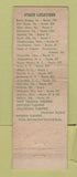 Matchbook Cover - Glass House Restaurants CHAIN