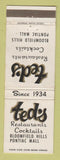 Matchbook Cover - Ted's Restaurants Bloomfield Hills MIO