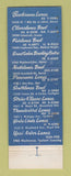 Matchbook Cover Great Lakes Recreation Bowling Detroit MI Bloomfield Hills WEAR