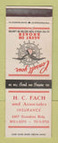 Matchbook Cover - HC Fach Insurance Detroit?
