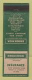 Matchbook Cover - Broderick Insurance Detroit MI