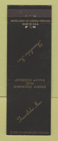 Matchbook Cover - Fourslides Inc Detroit? MI