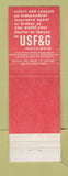 Matchbook Cover - Jim Saros Insurance USF&G Detroit MI