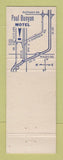 Matchbook Cover - Paul Bunyan Motel Midland? MI