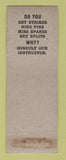 Matchbook Cover - Strathmoor Recreation Dettroit? MI WEAR