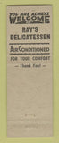 Matchbook Cover - Ray's Deli Detroit MI