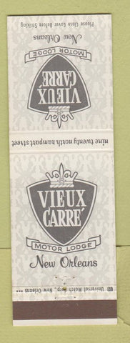 Matchbook Cover - Vieux Carre Motor Lodge New Orleans LA