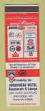 Matchbook Cover - Arrowhead Motel Restaurant Springfield MO Friendship Inn