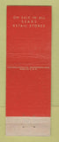 Matchbook Cover - Kenmore Washing Machine Appliances Sears Roebuck