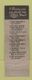 Matchbook Cover - Guardsman Tires Sears Roebuck WEAR