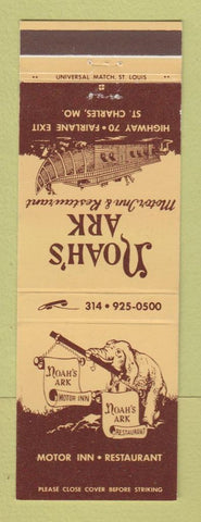 Matchbook Cover - Noah's Ark Restaurant St Charles MO