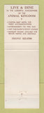 Matchbook Cover - Noah's Ark Restaurant St Charles MO