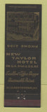 Matchbook Cover - New Taylor Hotel Elizabethtown KY