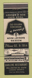 Matchbook Cover - Darlene Restaurant London ON