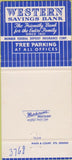 Matchbook Cover - Western Saving Bank Buffalo NY 30 Strike