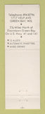 Matchbook Cover - Devroy's Bowling Bar Motel Green Bay WI