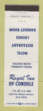 Matchbook Cover - Royal Inn of Cordele TX?
