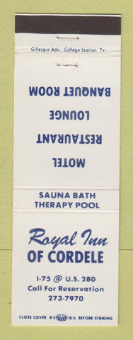 Matchbook Cover - Royal Inn of Cordele TX?