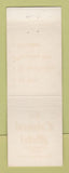 Matchbook Cover - Sax Club Detroit MI WORN