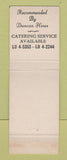 Matchbook Cover - Prime Beef House East Dearborn MI
