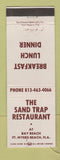 Matchbook Cover - Sand Trap Restaurant Fort Myers Beach FL