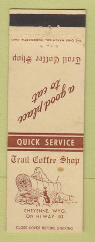 Matchbook Cover - Trail Coffee Shop Cheyenne WY WEAR