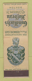Matchbook Cover - Gundlach's Hofbrau Boston MA FEDERAL LONG WEAR