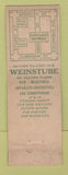 Matchbook Cover - Gundlach's Hofbrau Boston MA FEDERAL LONG WEAR
