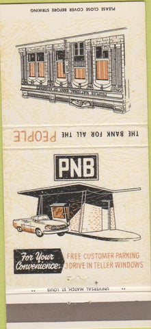 Matchbook Cover - People's National Bank  30 Strike
