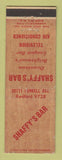 Matchbook Cover - Shaffy's Bar Brightmoor Detroit MI