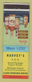 Matchbook Cover - Harvey's Liquor Store Detroit MI