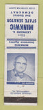 Matchbook Cover - Leonard Minkwic State Senator Election Insurance MI? WEAR