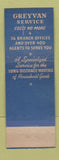 Matchbook Cover - Greyvan Lines Trucking