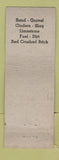Matchbook Cover - R&W General Trucking Detroit MI ARROW WEAR
