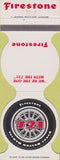 Matchbook Cover - Firestone 721 Steel Belted Radial Tires