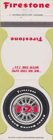 Matchbook Cover - Firestone 721 Steel Belted Radial Tires