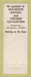 Matchbook Cover - Roma Cafe Detroit MI WEAR