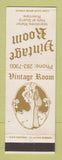 Matchbook Cover - Vintage Room Riverview MI