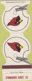 Matchbook Cover - St Louis Cardinals Ramada MO 1980 Schedule